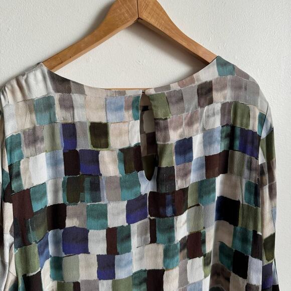 KIN by JOHN LEWIS Parachute 3/4 Sleeve Colorblock Blouse - Picture 4 of 6